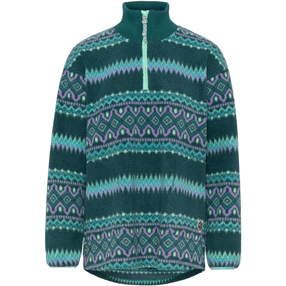 Ruthie Midlayer Damen Fleecepullover Dunkelgrün_PEACO | M