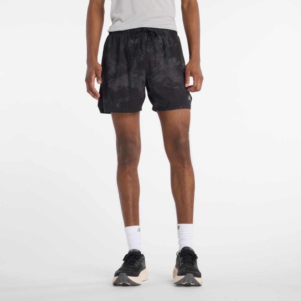 RC Printed 5" Herren Laufshorts Anthrazit_CAS | XXL
