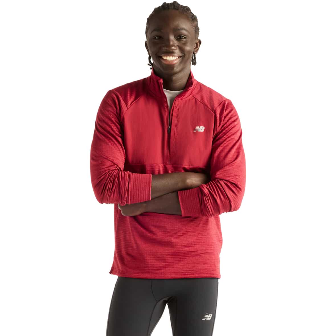 Athletics Heat Grid  Herren Laufshirt Dunkelrot_PDR | L