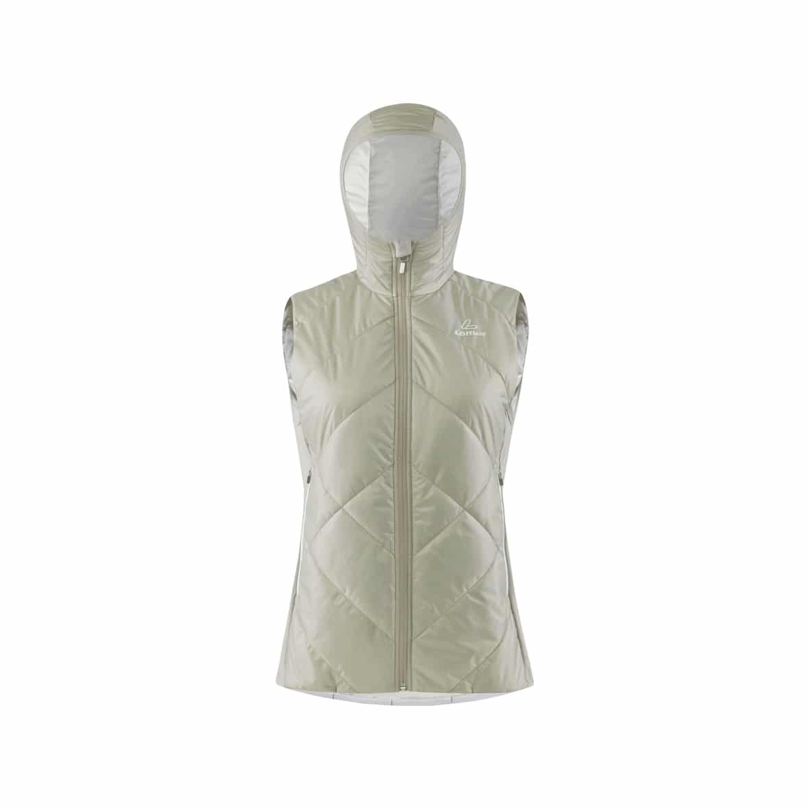 W Hooded Vest PL60 Beige_639 | 40