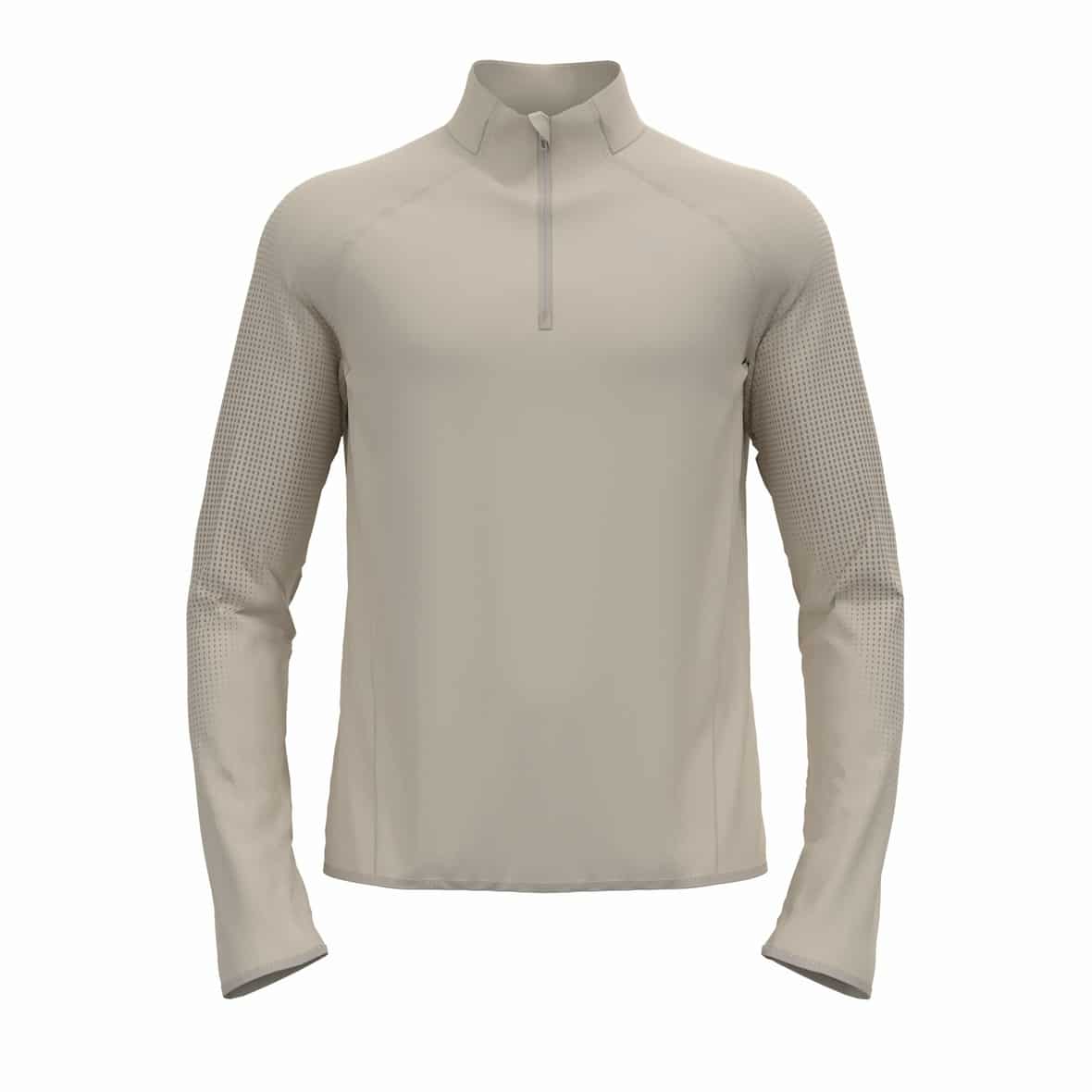 Odlo Zeroweight Warm Mid Layer 1/2 Zip Herren (Hellgrau XL)