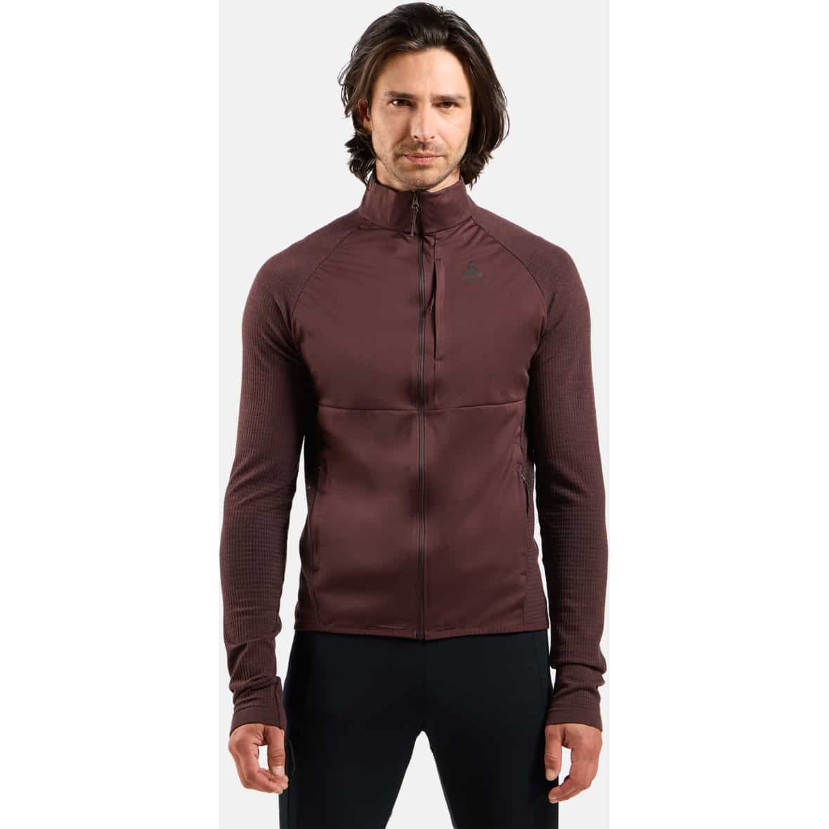 Zeroweight Pro PW Windproof Hybrid Jacket Herren Langlaufjacke Dunkelrot_30910 | M