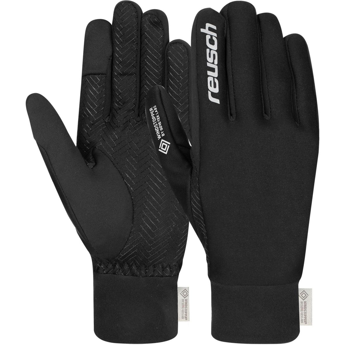 Karayel Windstopper Touch-Tec Junior Kinder Fingerhandschuhe Schwarz_7702__BLACK / SIL | 4