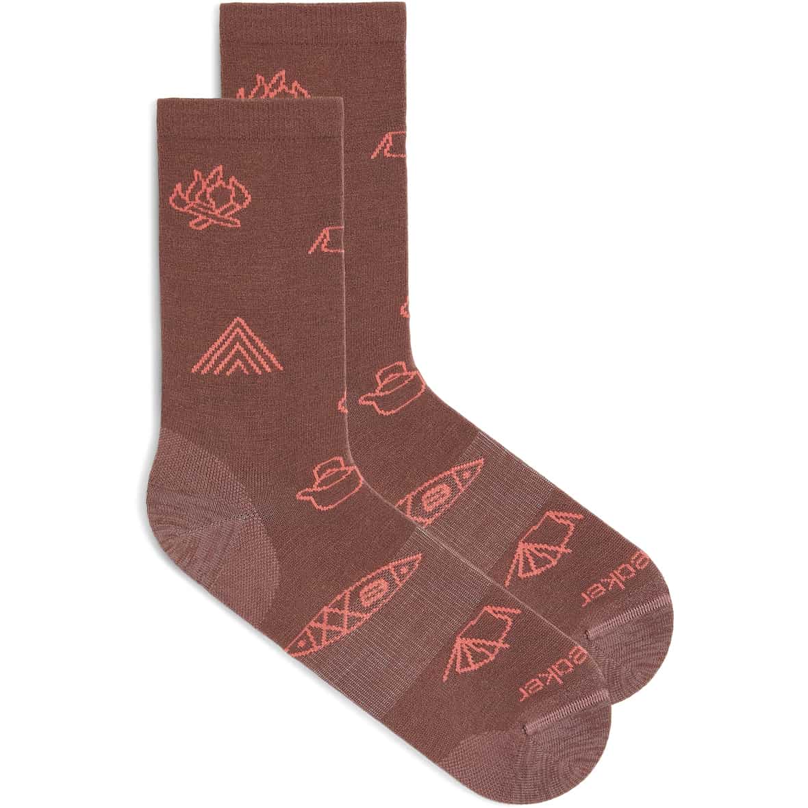 Merino Lifestyle Camp Essentials Herren Wandersocken Violett_IB0FM | L