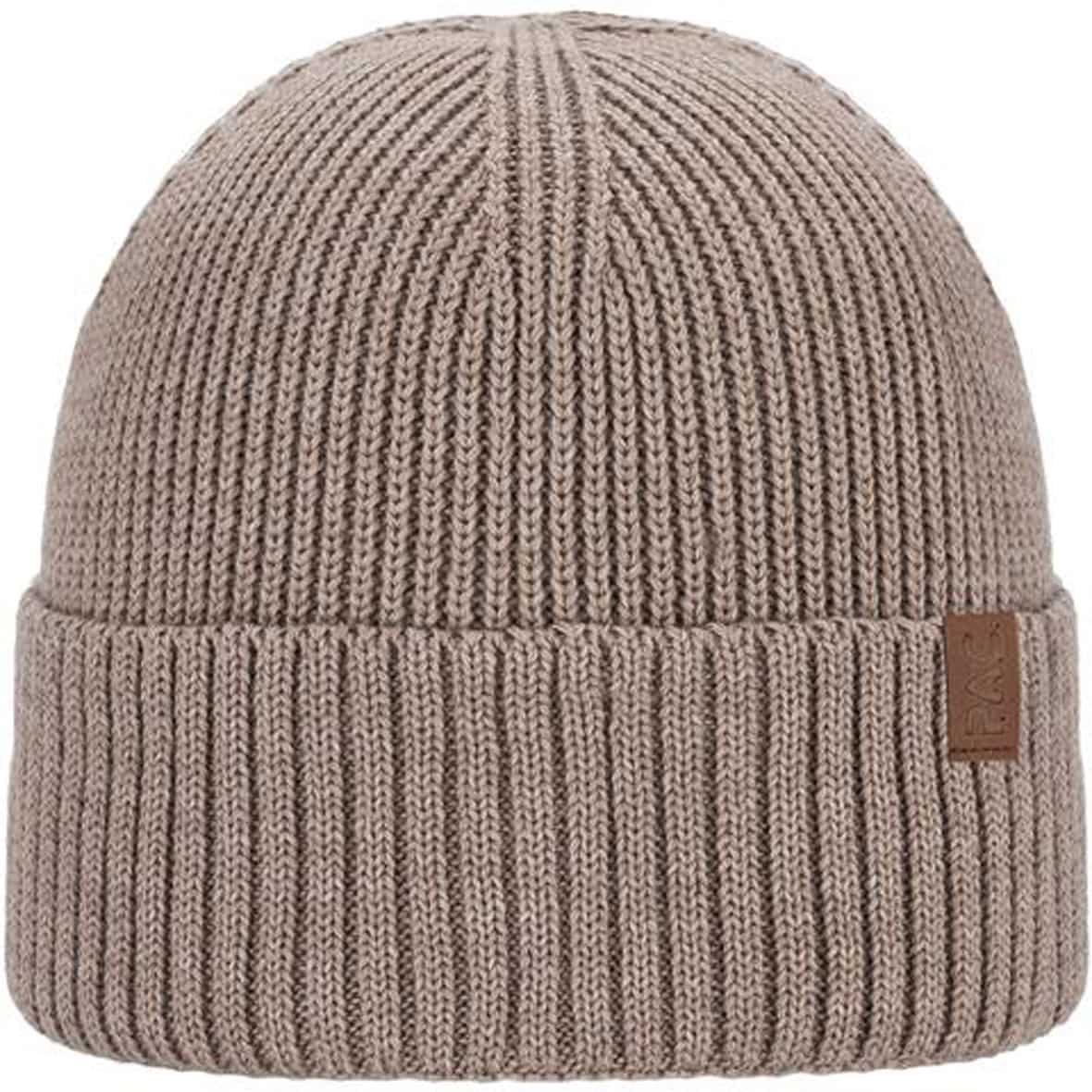 Mirou Merino Mütze Beige_003__BEIGE MELANG | one size