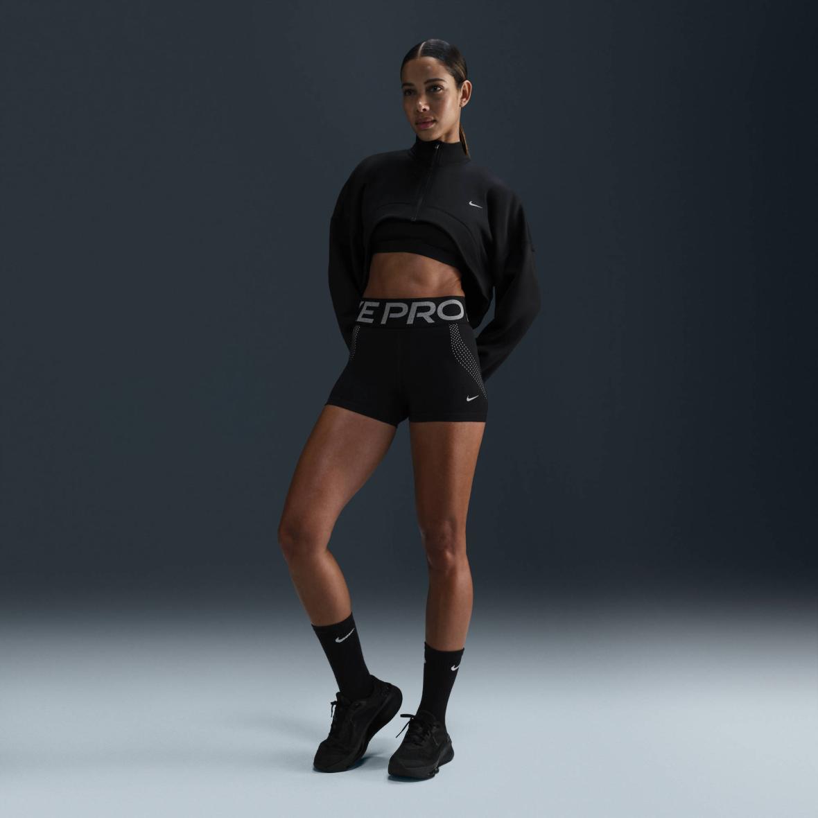 W NP Sculpt Dri-Fit High-Rise 3in Short GG Schwarz_010__BLACK/REFLECTIVE SILV | XL