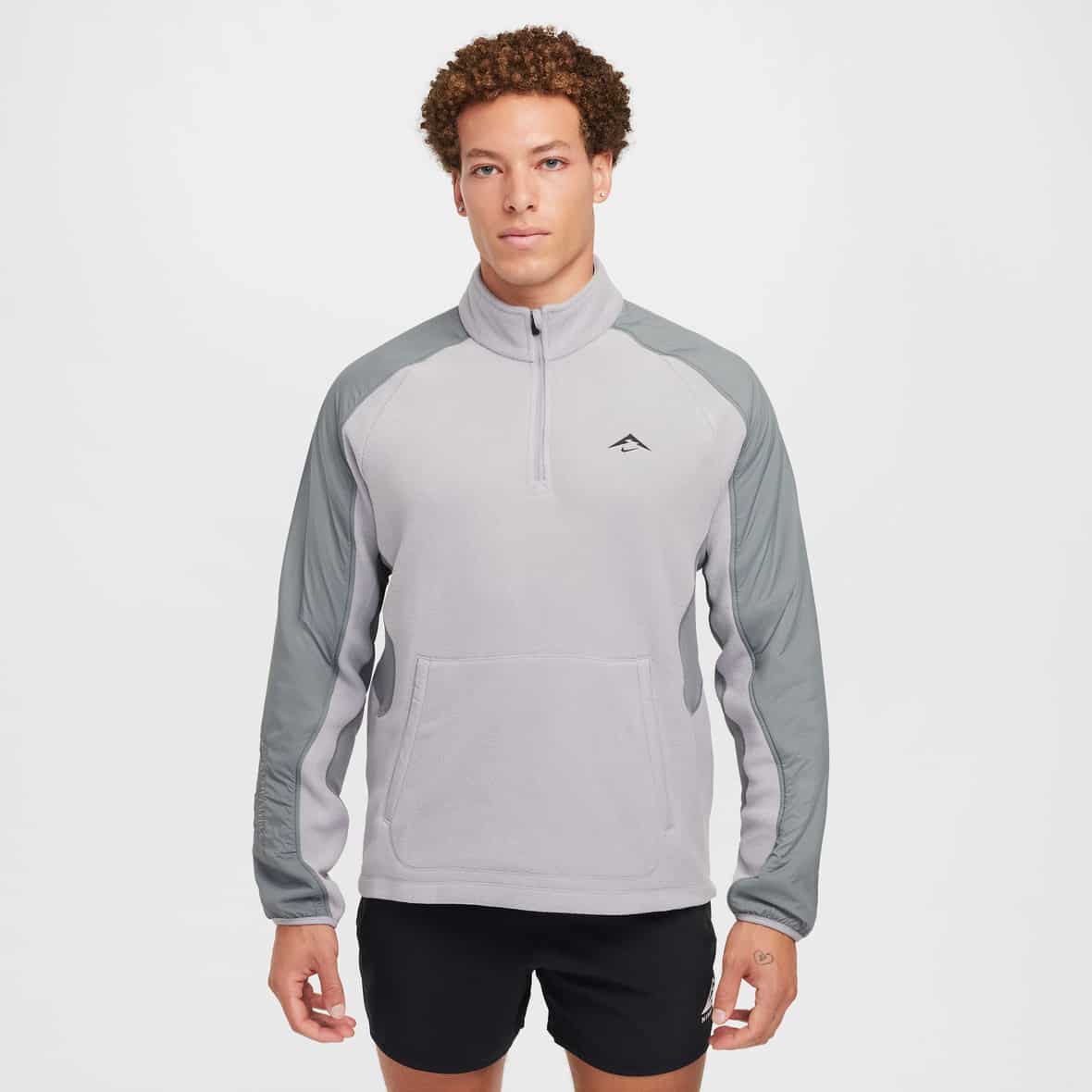 Polartec Trail Fleece Half-Zip Herren Laufshirt Khaki_289__CAVE STONE/COLLEGE GREY/CAVE STONE/ | XL