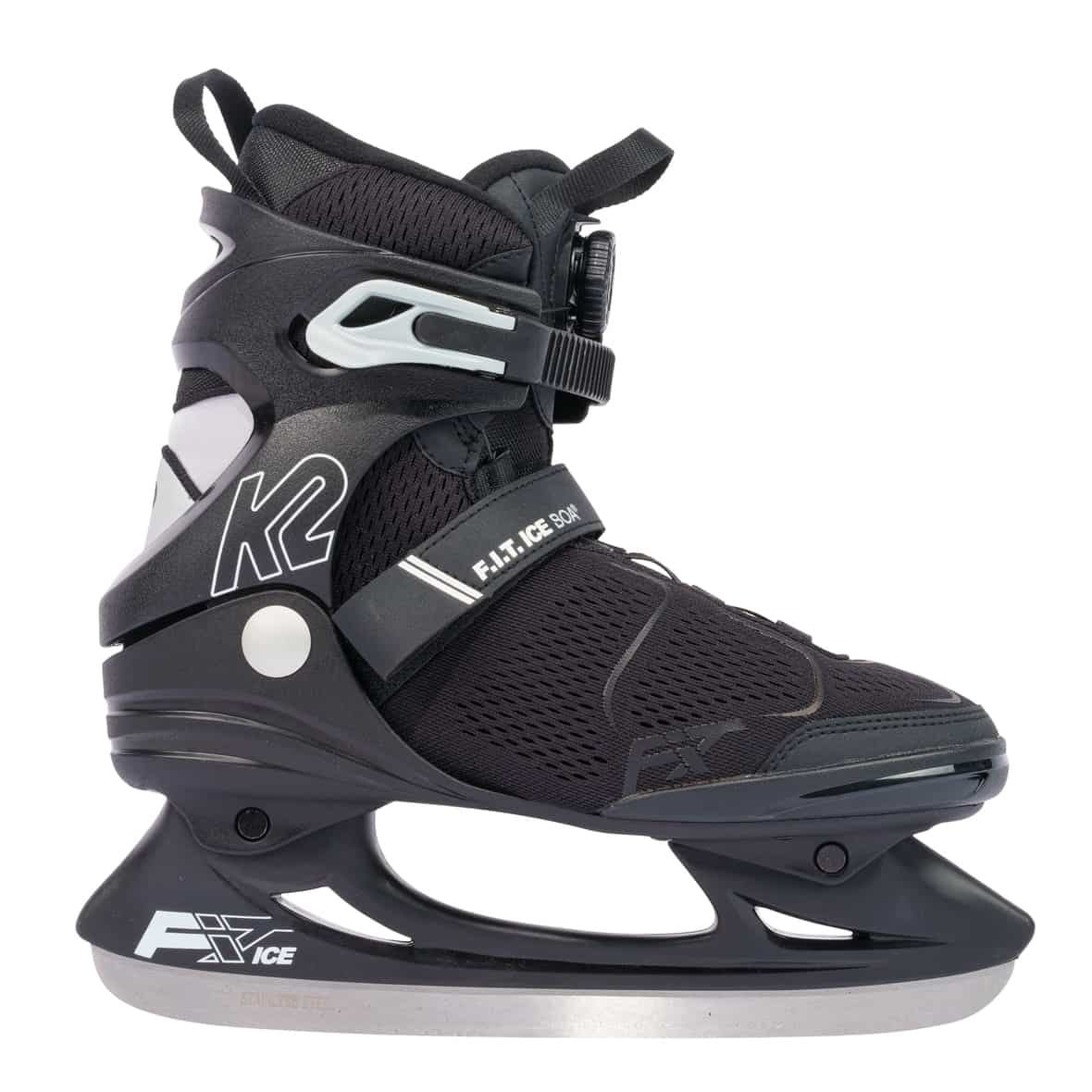 K2 F.I.T. Ice Boa Schlittschuhe (Schwarz 9,5 US) Schlittschuhe