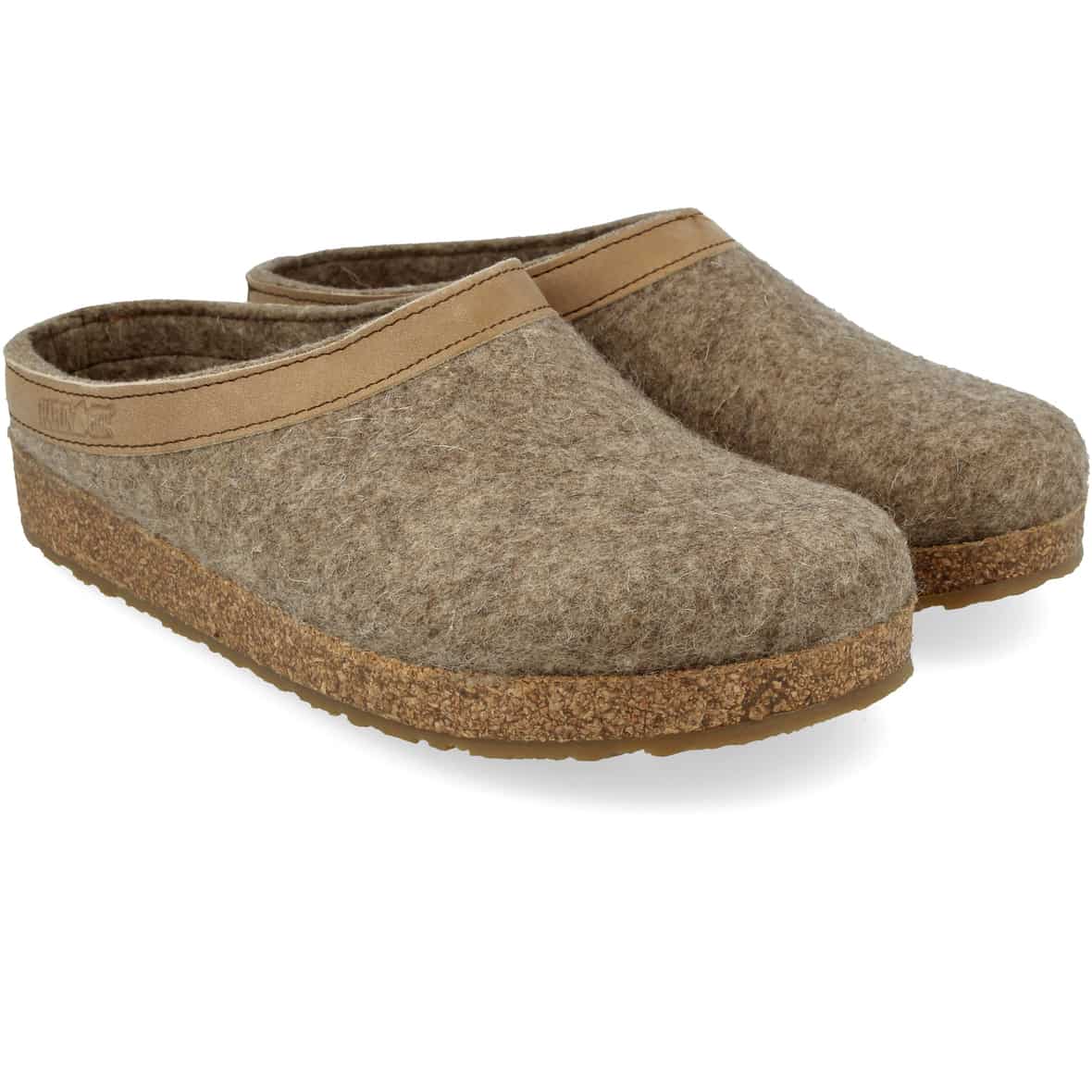 Haflinger Grizzly Torben Hüttenschuhe Unisex ( Hellbraun 41)