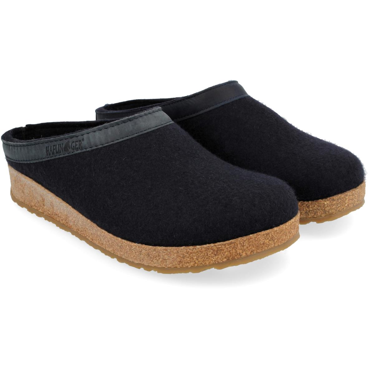 Haflinger Grizzly Torben Hüttenschuhe Unisex (Dunkelblau 44 EU) Image