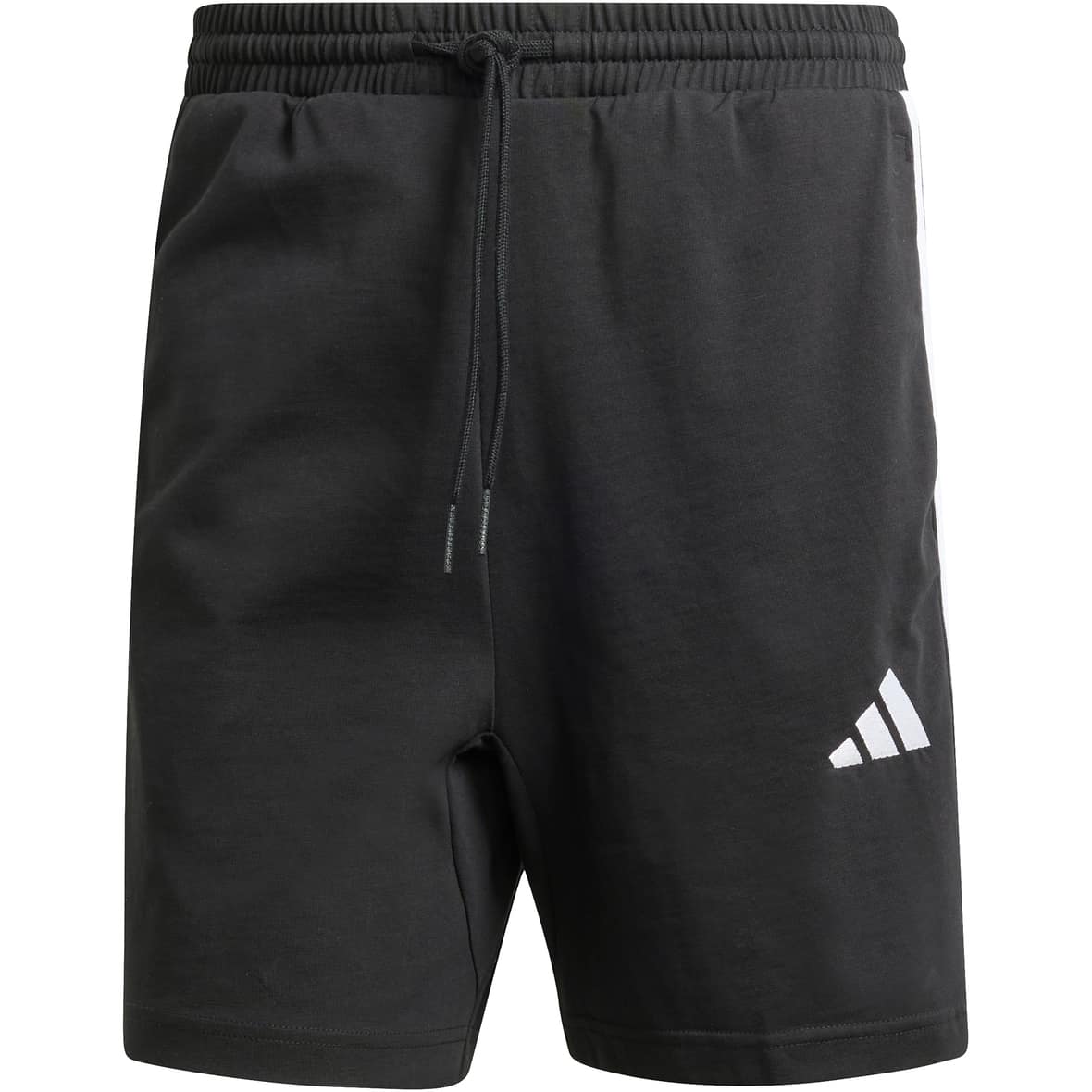Essentials 3-Streifen Single Jersey 7-Inch Herren Shorts Schwarz_000__BLACK/WHITE | S