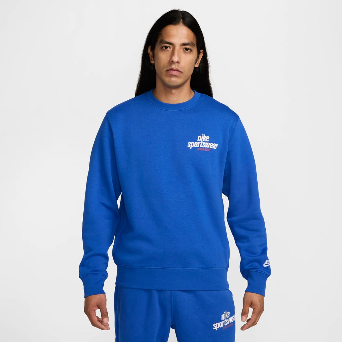 M NK Club BB Crew NSW GFX Blau_480__GAME ROYAL/WHITE | XXL