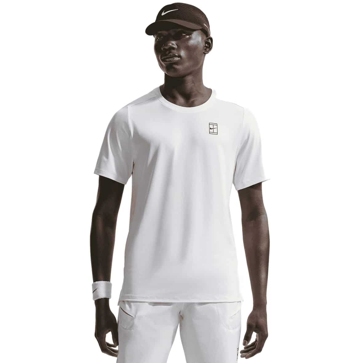 Court Dri-Fit Advantage Herren T-Shirt Weiß_100__WHITE/BLACK | S