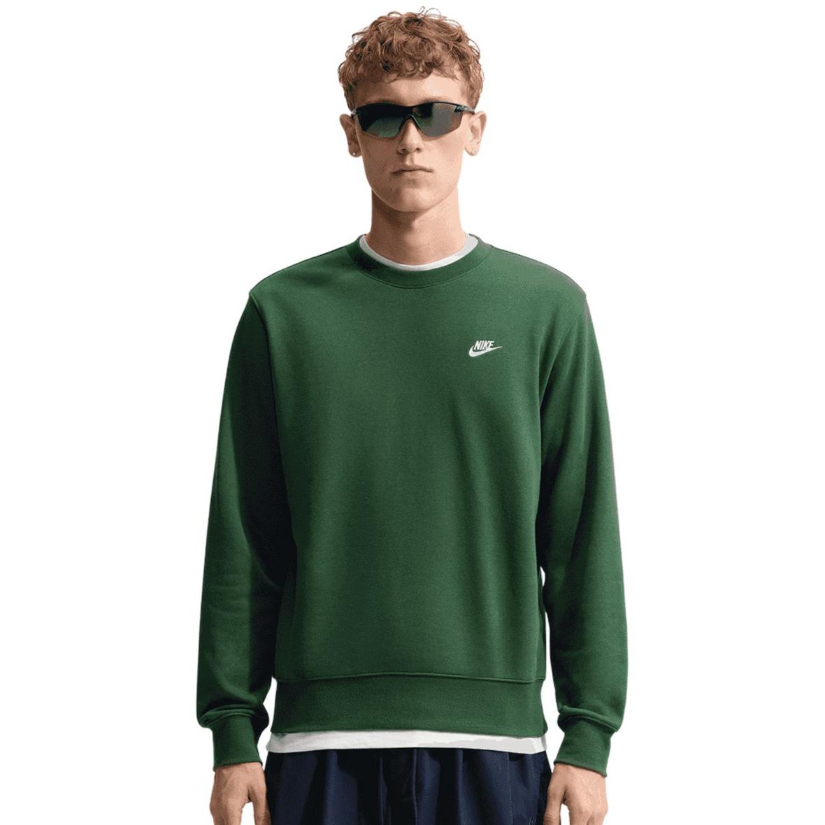 Club Fleece French Terry  Herren Sweatshirt Grün_323__FIR/WHITE | XXL