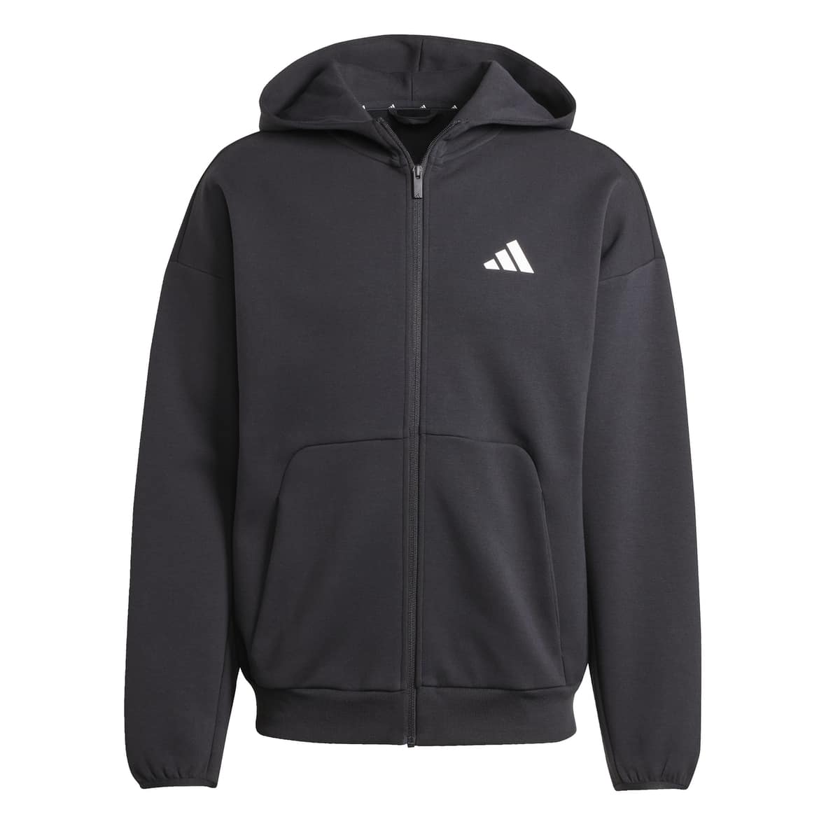 adidas M Future Icons Small Logo Full-Zip Hoodie Herren (Schwarz S)