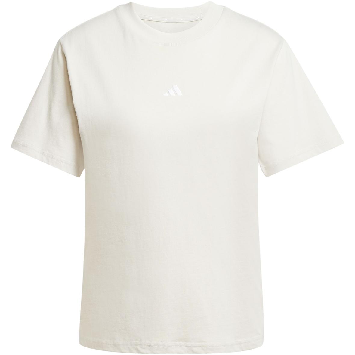Essentials Small Logo Cotton Damen T-Shirt Beige_000__WONALU/WHITE | XS