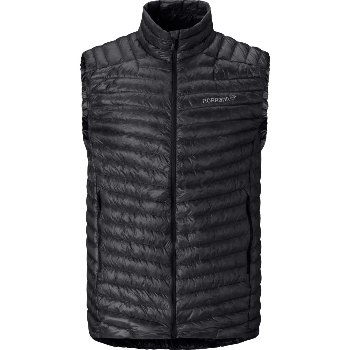 trollveggen Down800 super light Herren Daunenweste Schwarz_7718__CAVIAR BLAC | S