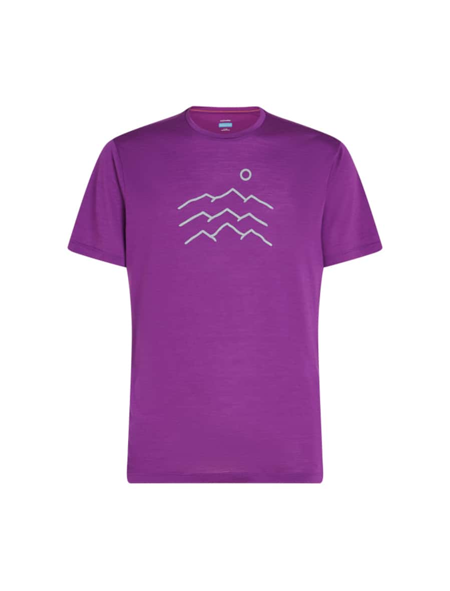 Men Merino Blend 125 Cool-Lite Sphere SS Tee Across the Peaks