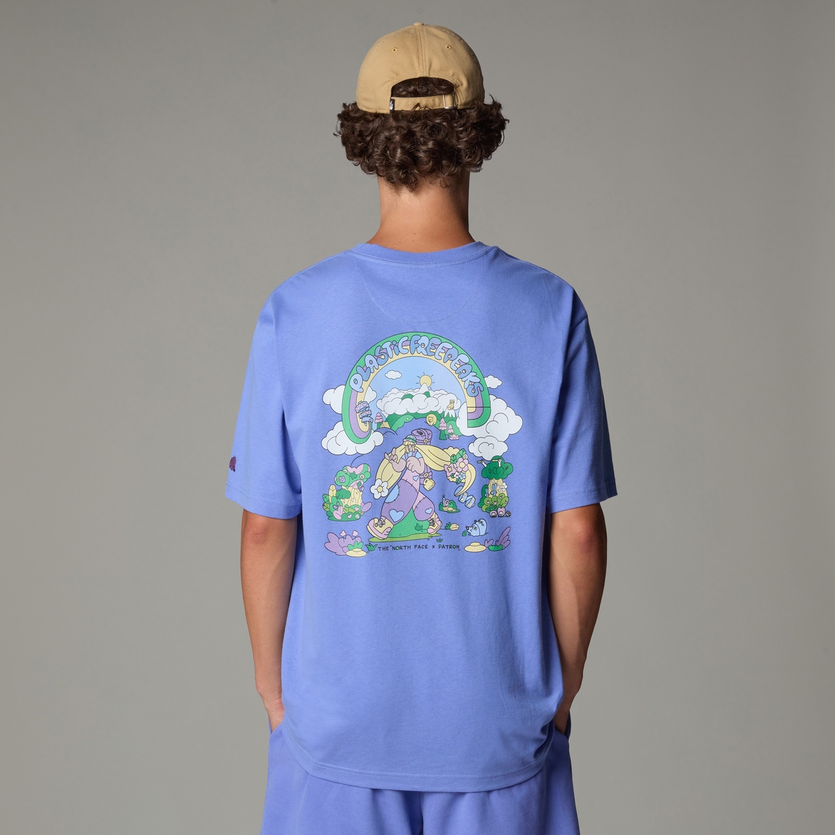 The North Face U Ss Clean Trails Oversized Tee Herren (Blau M Größe) T-Shirts