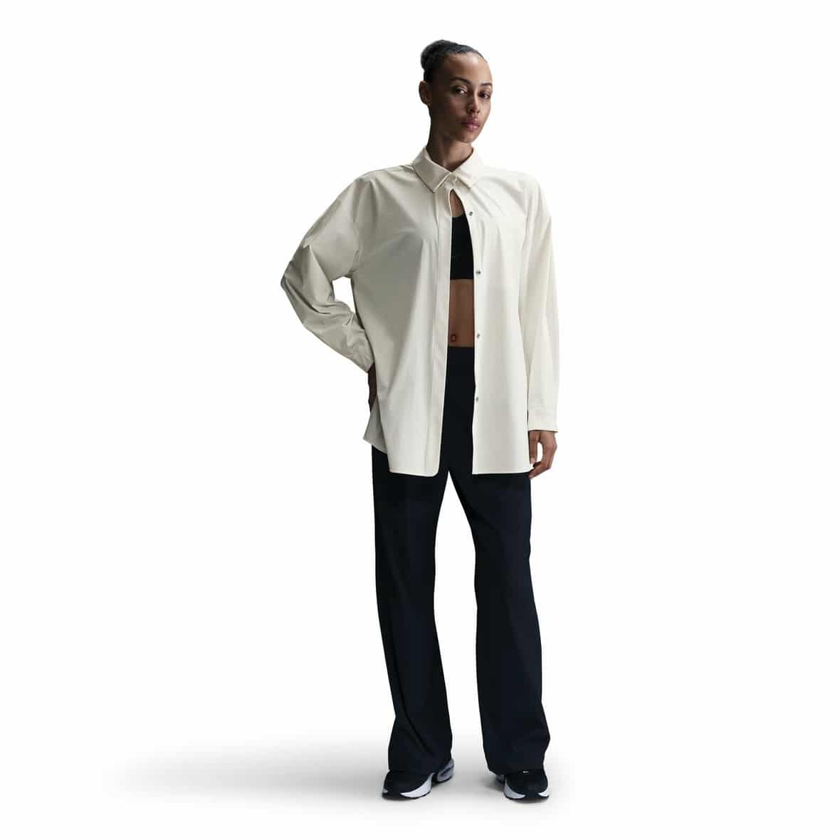 Nike W NK ETC Dri-Fit LS Shirt Woven Damen (Beige XL Größe) Sale