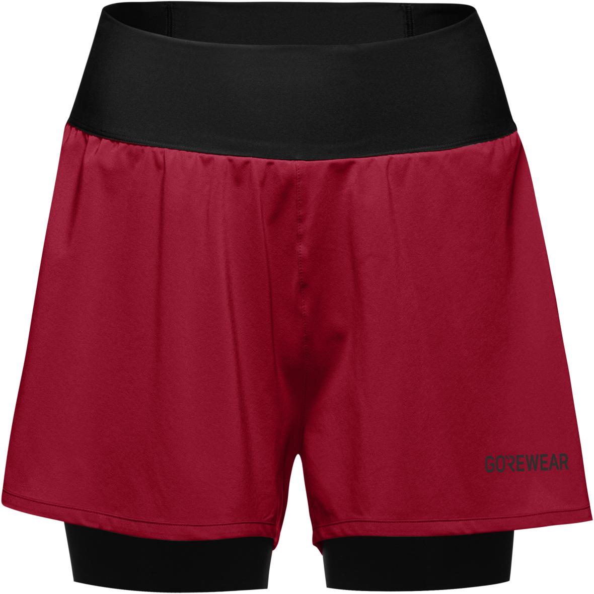 Concurve 2in1 Damen Laufshorts Dunkelrot_DA99 | XL