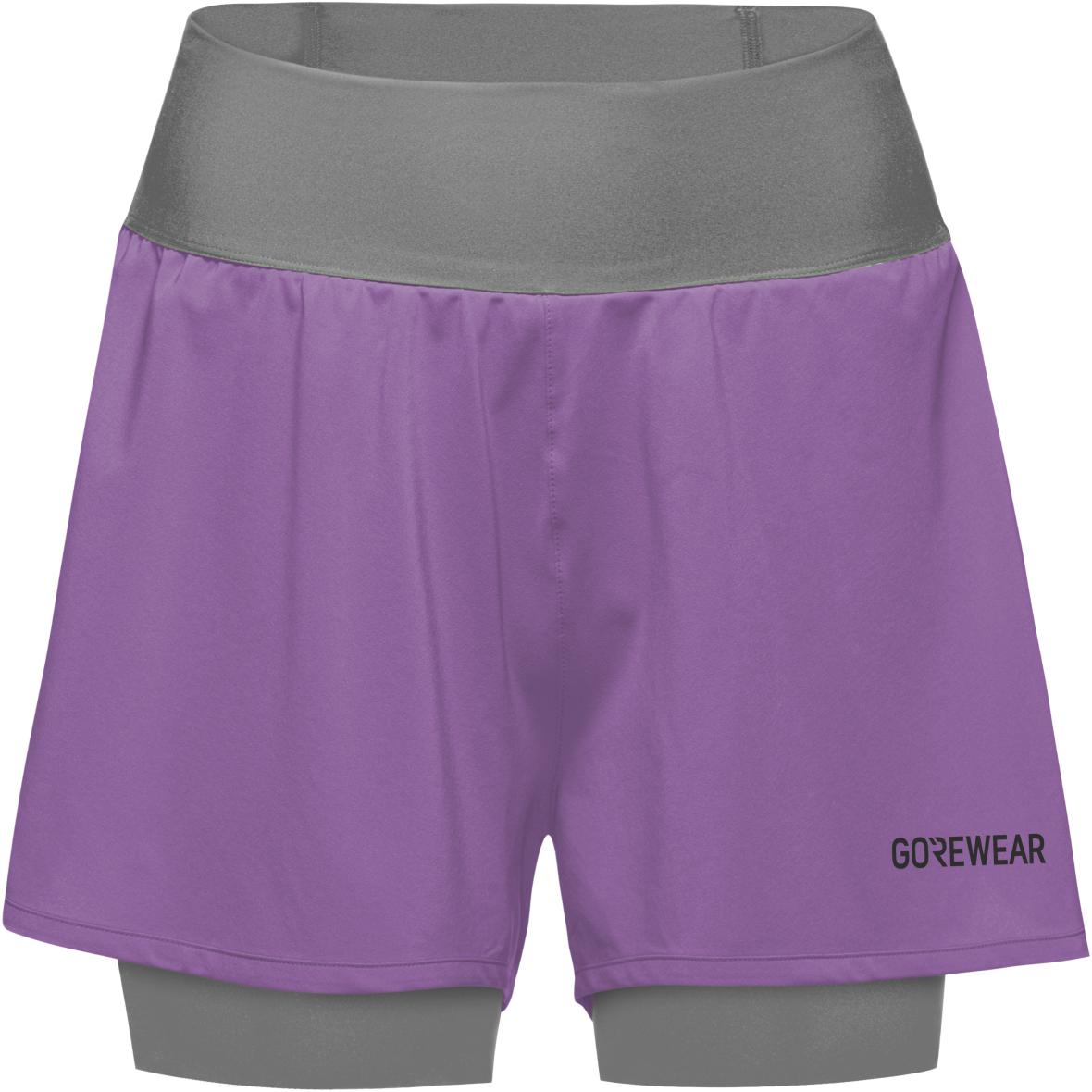 Concurve 2in1 Damen Laufshorts Flieder_BXBF | XL