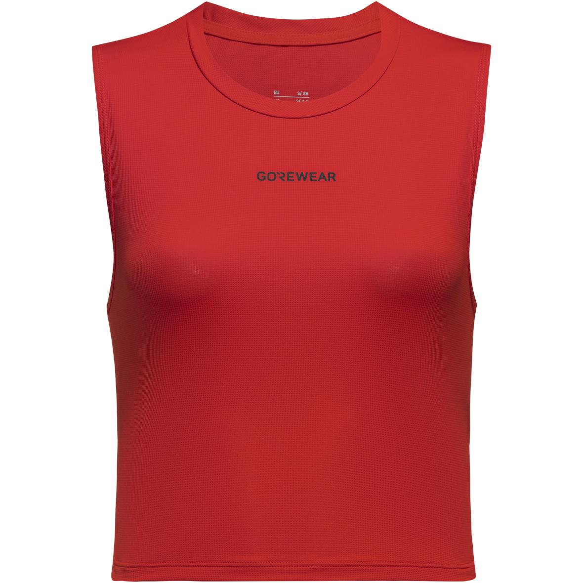 Contest Race Crop Top Damen Laufshirt Rot_DC00 | L
