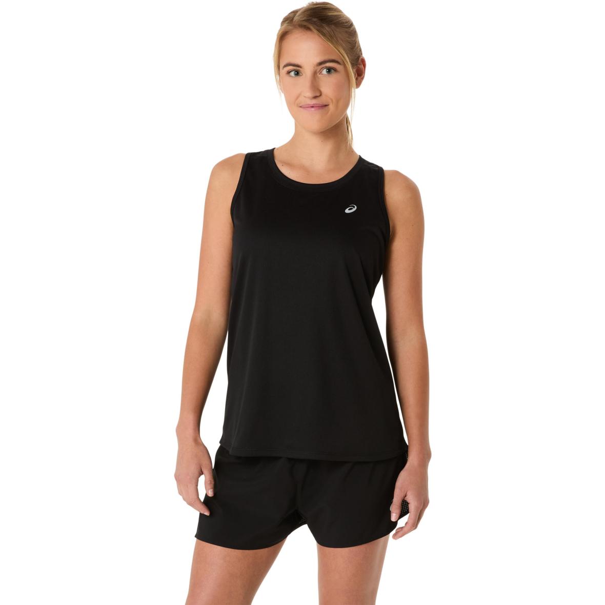 Core Tank Damen Laufshirt Schwarz_001__PERFORMANCE BLACK | XS