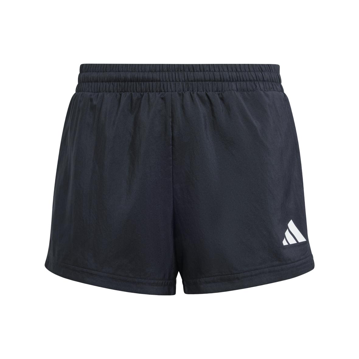 Train Essentials 3-Streifen Kinder Shorts Schwarz_000__BLACK/WHITE | 116