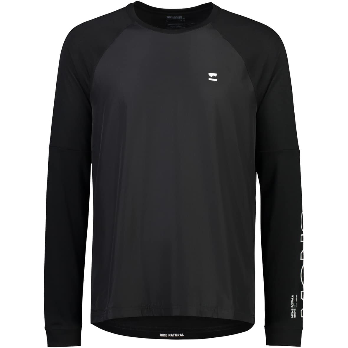 Tarn Merino Bike Wind Herren Radtrikot Schwarz_001 | M