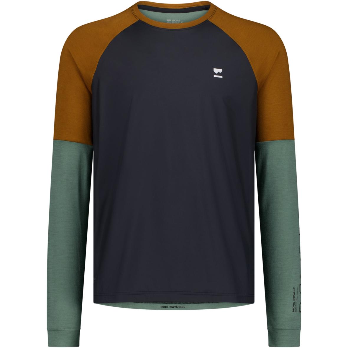 Tarn Merino Bike Wind Herren Radtrikot Schwarz_213 | L