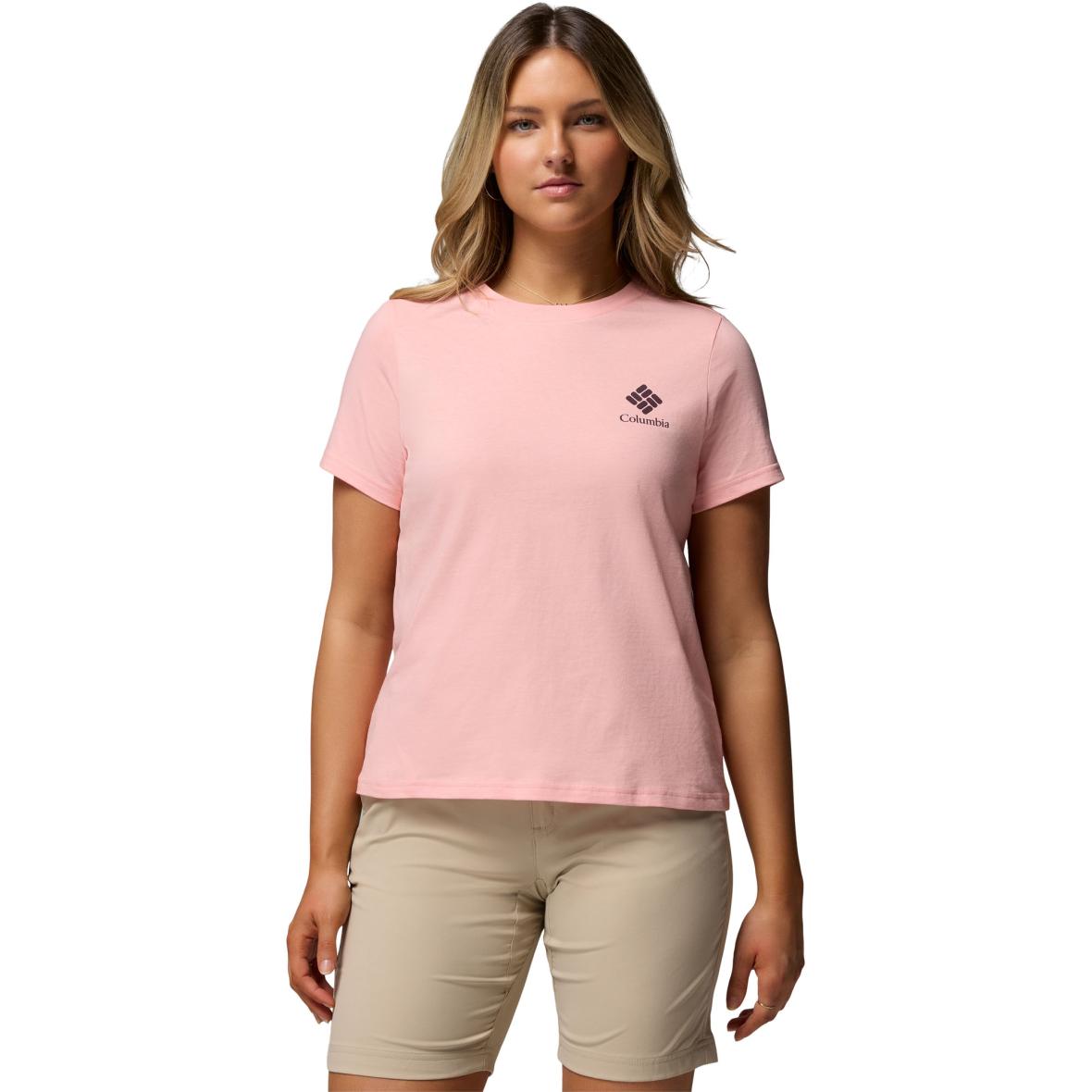 Rolling Bend Graphic Damen T-Shirt Pink_668 | S