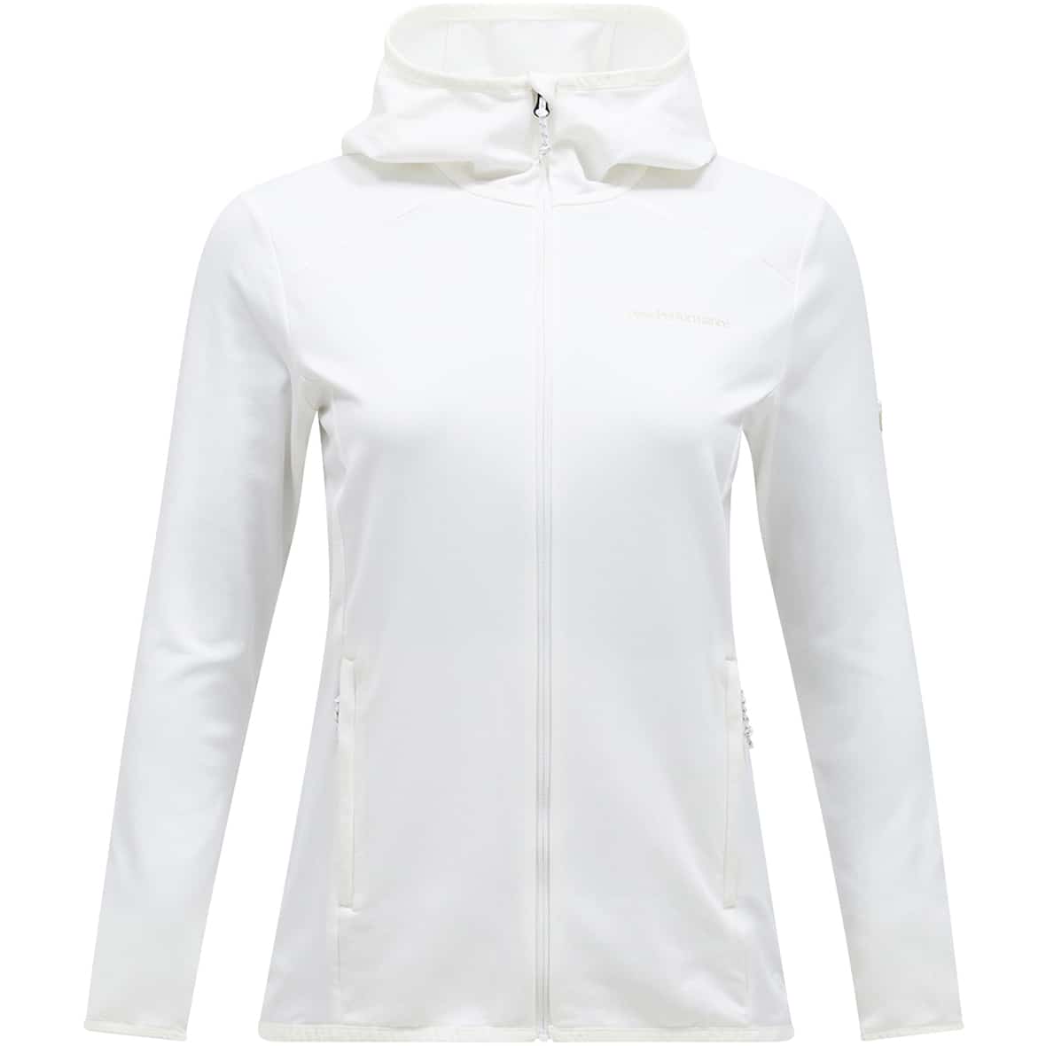 Light Zip Hood Damen Fleecejacke Weiß_010 | L