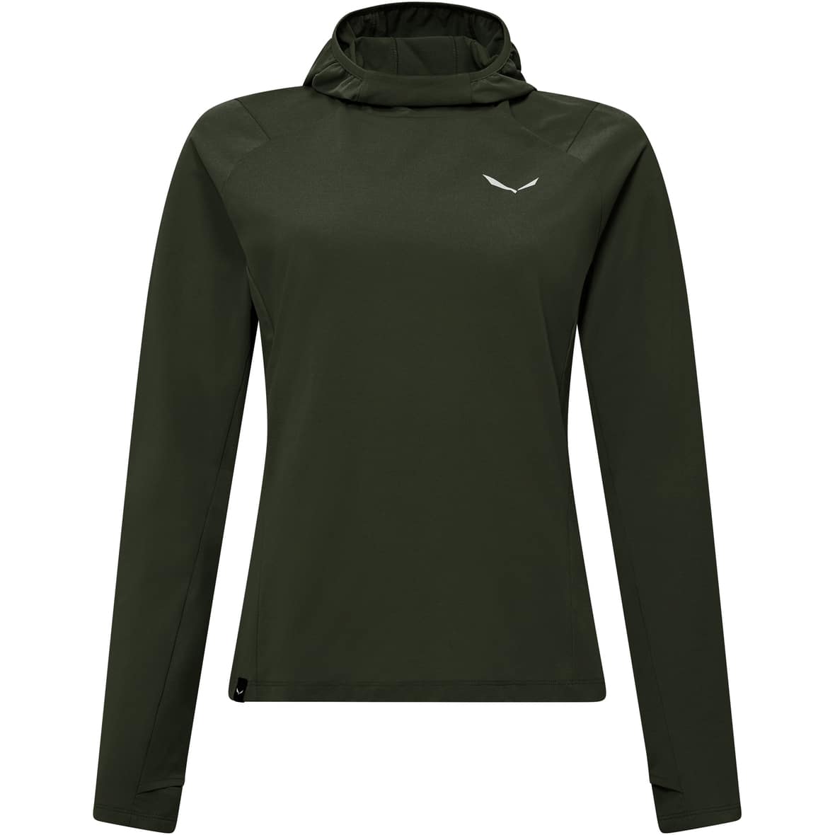 Puez Sun Hoodie Damen Longsleeve Oliv_5280 | 34