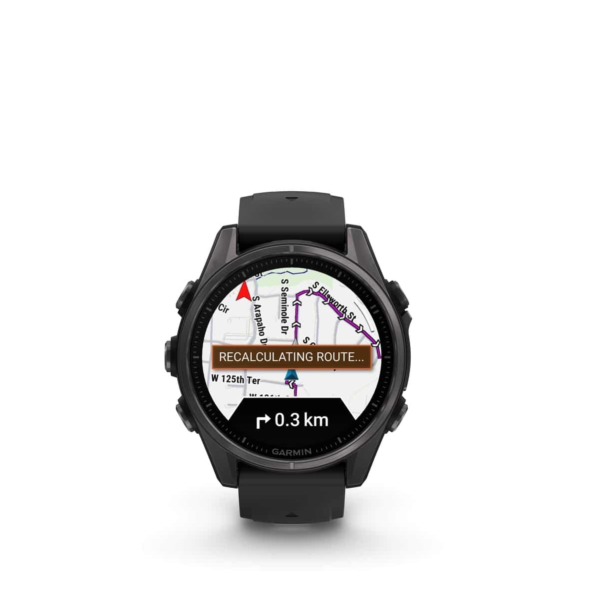 Garmin fenix 8 - 43 mm AMOLED Sapphire Titan (Schwarz One Size) Pulsmesser