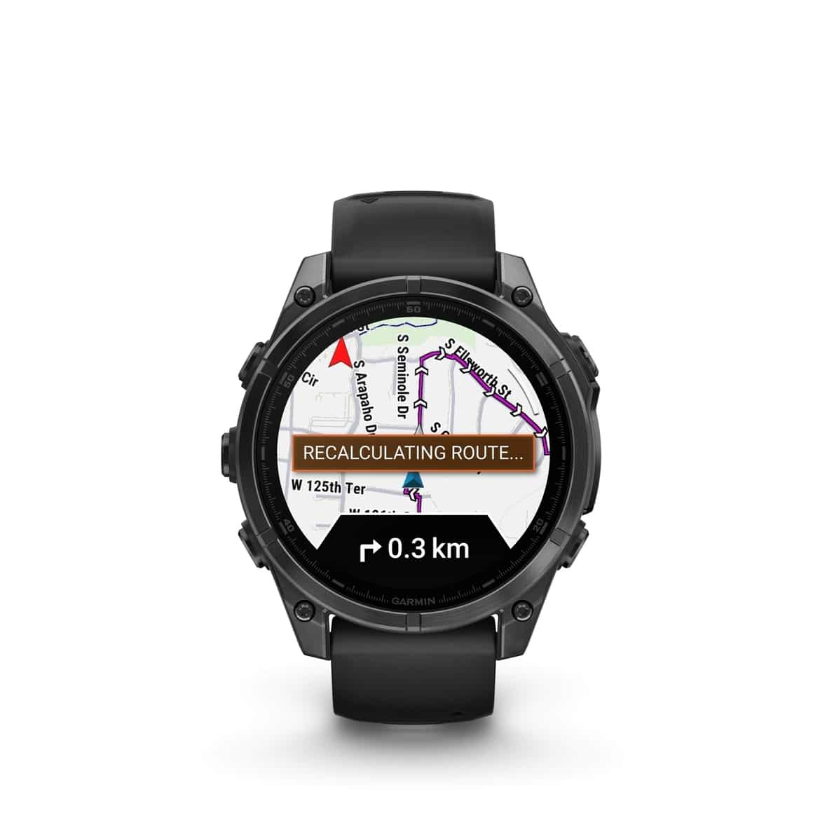 Garmin fenix 8 - 47 mm AMOLED Sapphire Titan (Schwarz One Size) Sportuhren