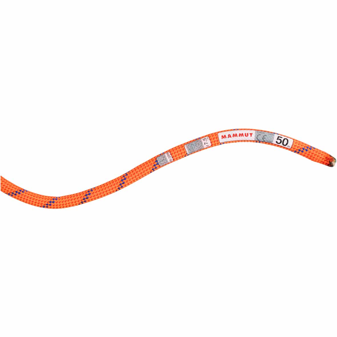 Mammut 7.5 Alpine Sender Dry Rope 50m Halbseil Unisex ( Hellrot 50 Größe,)