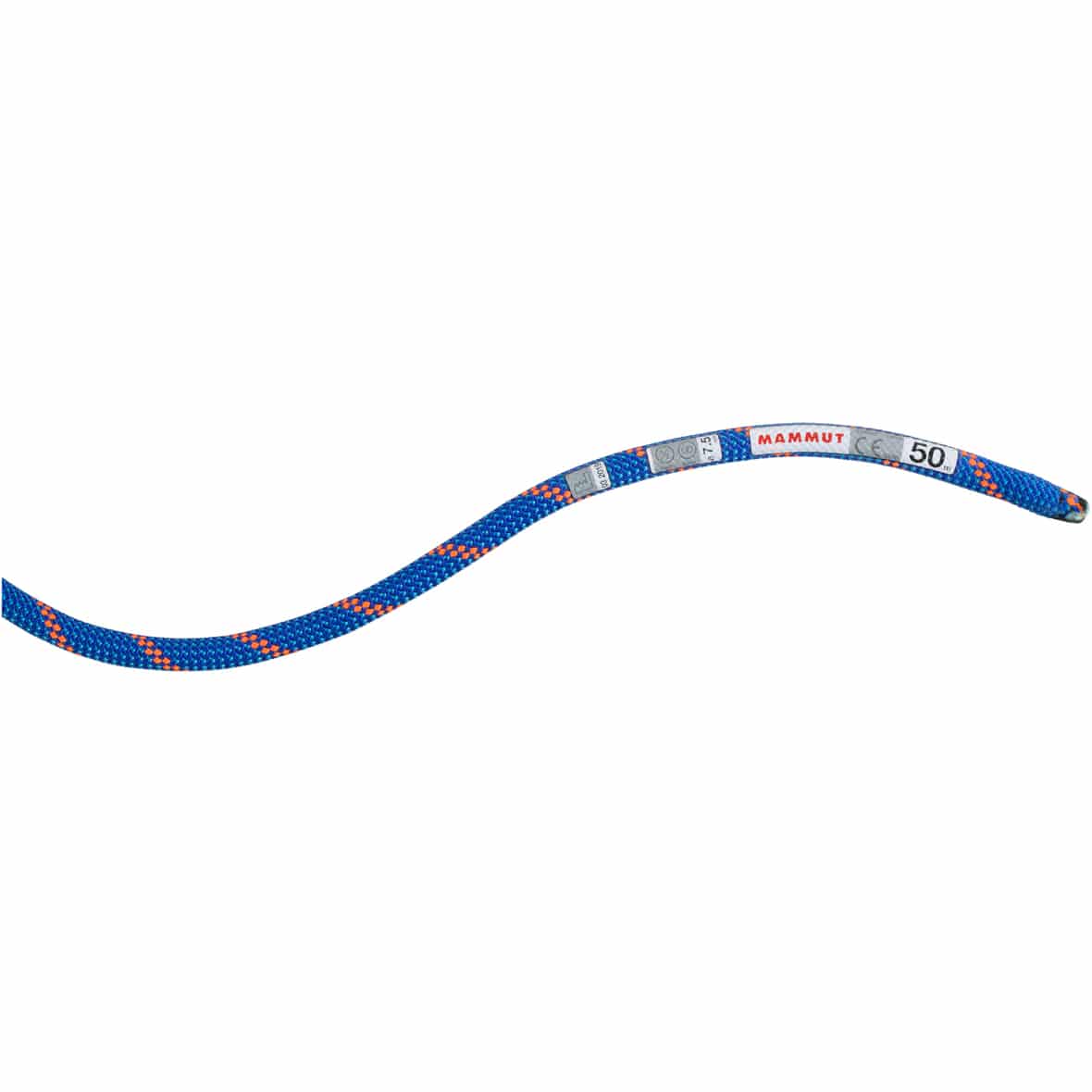 Mammut 7.5 Alpine Sender Dry Rope 50m Halbseil Unisex ( Blau 50 Größe,)