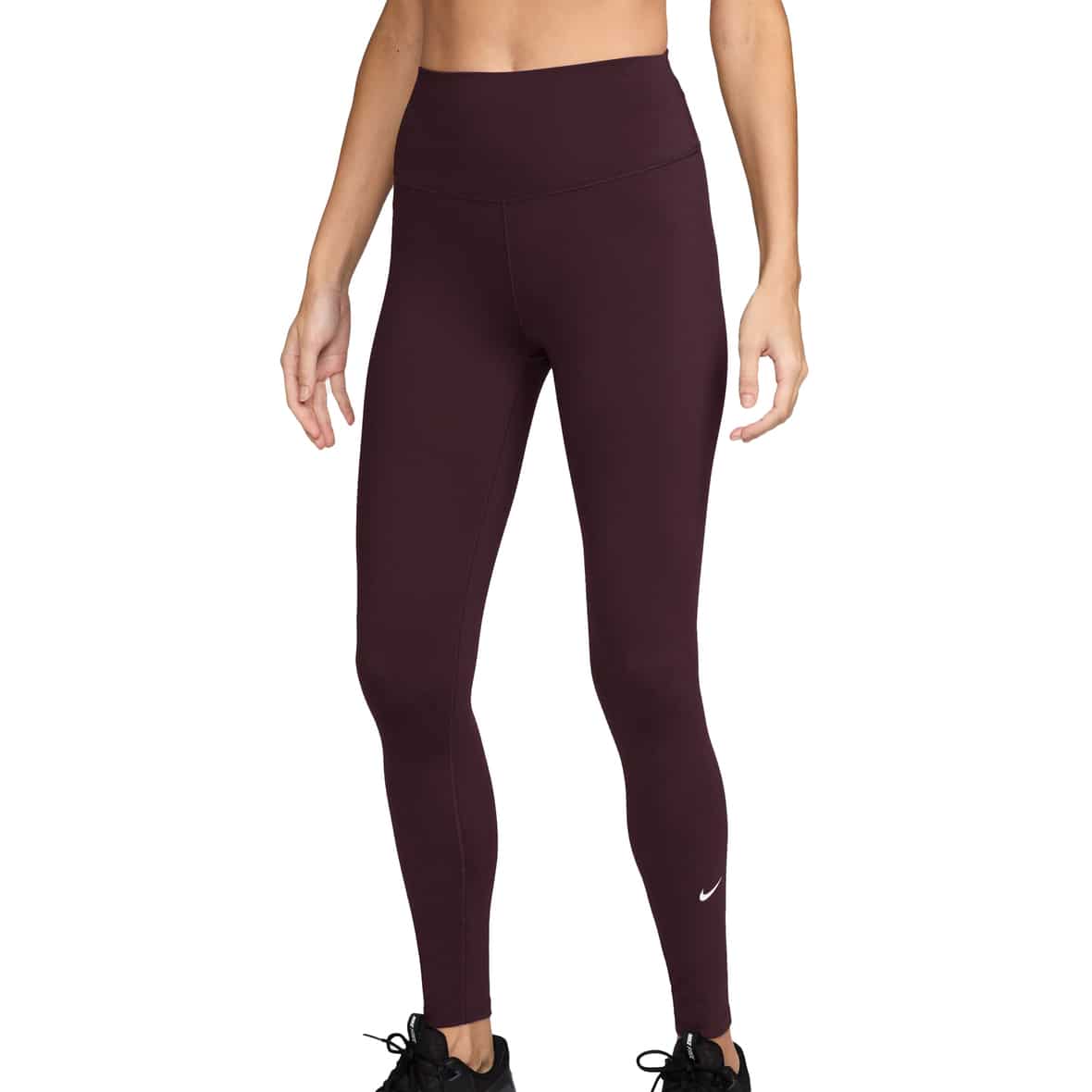 One High-Rise Damen Leggings Beere_652__BURGUNDY CRUSH/WHITE | XS