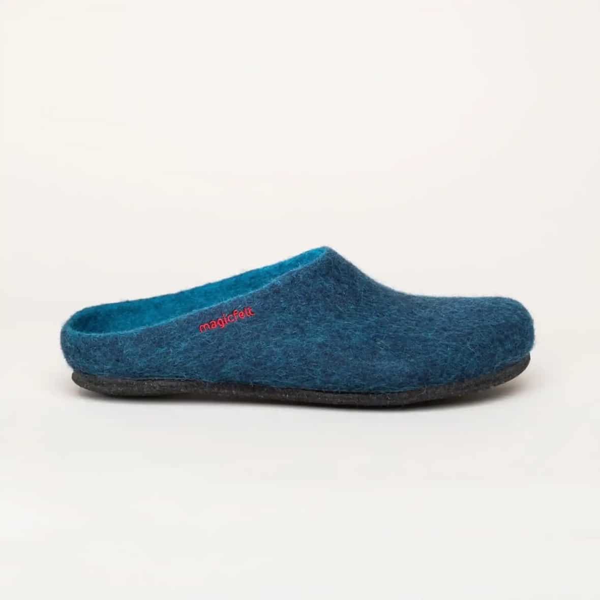 Magicfelt 709 Hüttenschuhe Unisex ( Petrol 44 Größe,)