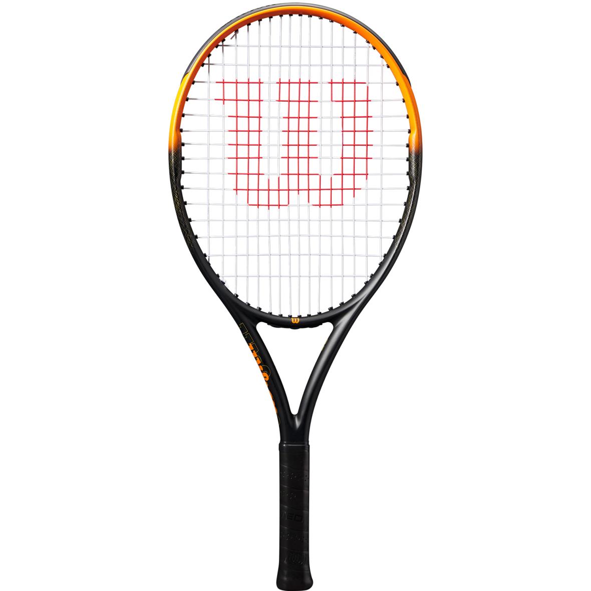 Burn Spin JR 25 - Bespannt -  Kinder Tennisschläger Schwarz_BLACK/ORANGE/ | one size