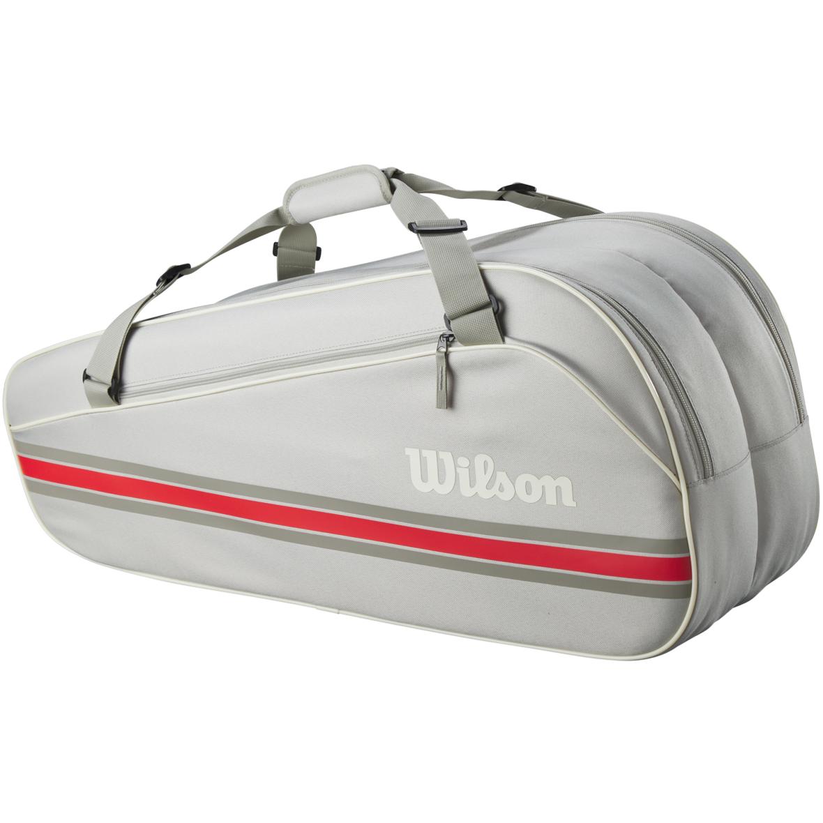 6PK Team Racket Bag 2025 Tennistasche Hellgrau_OATS/ | one size