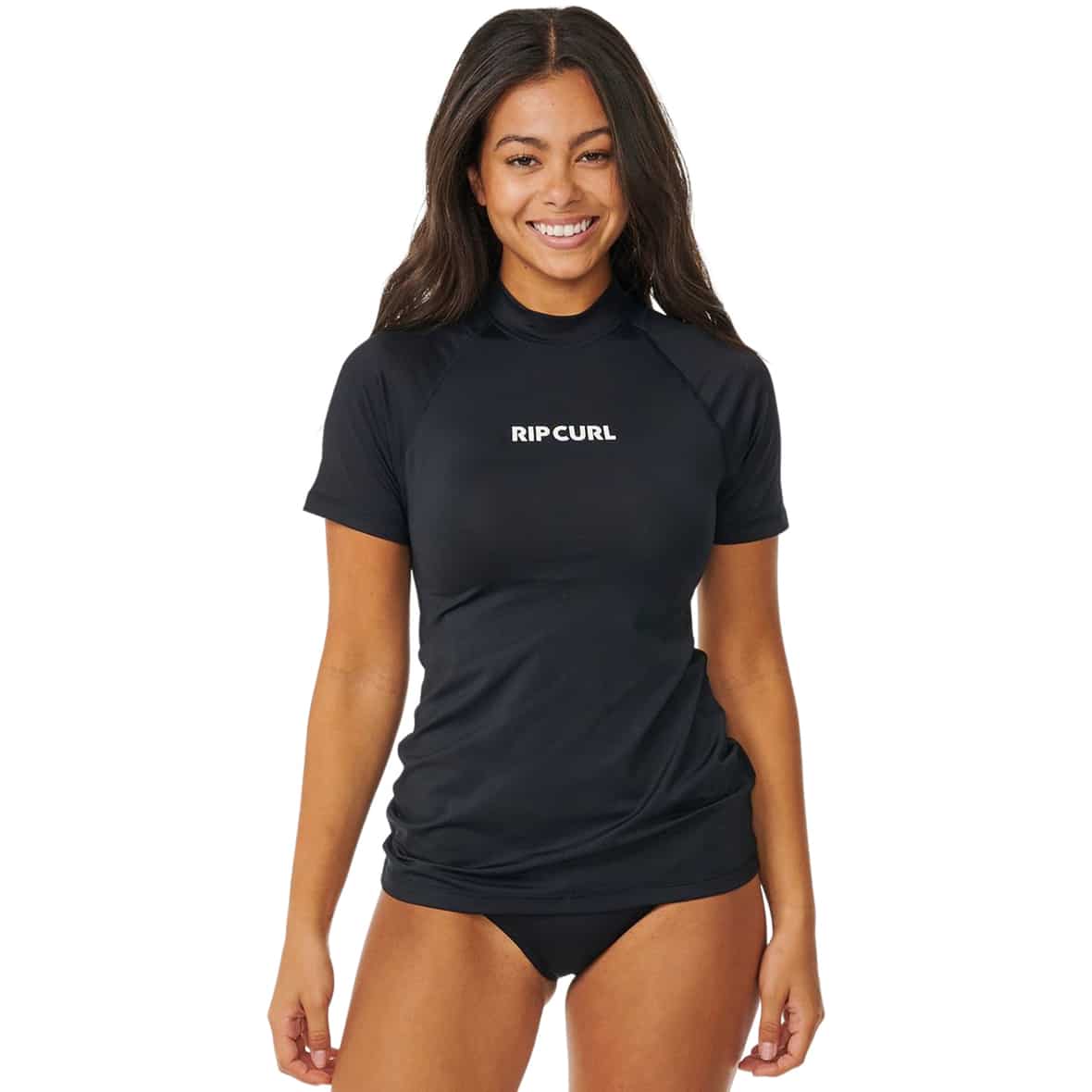 Classic Surf UPF Rashguard Damen UV-Shirt Schwarz_0090 | S