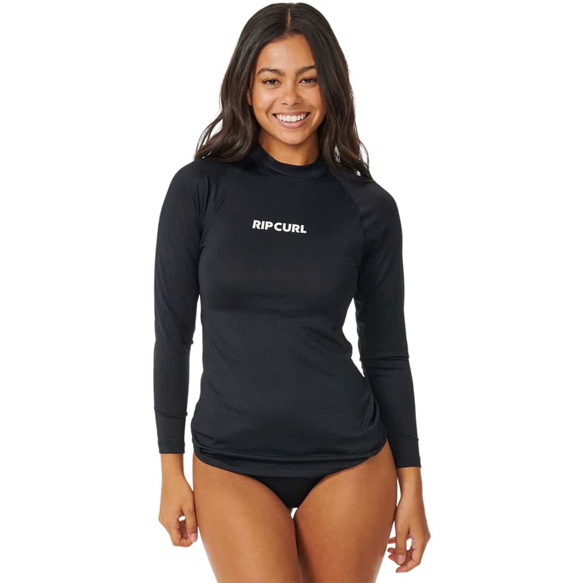 Classic Surf UPF Rashguard Damen UV-Shirt Schwarz_0090 | XS