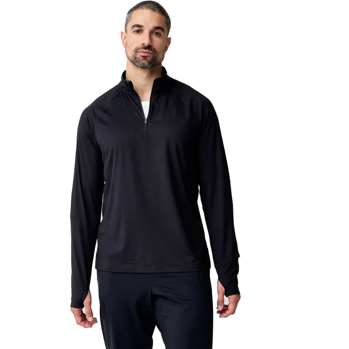 Dash 1/4 Zip 3.0 Herren Laufshirt Schwarz_057__BLACK | S