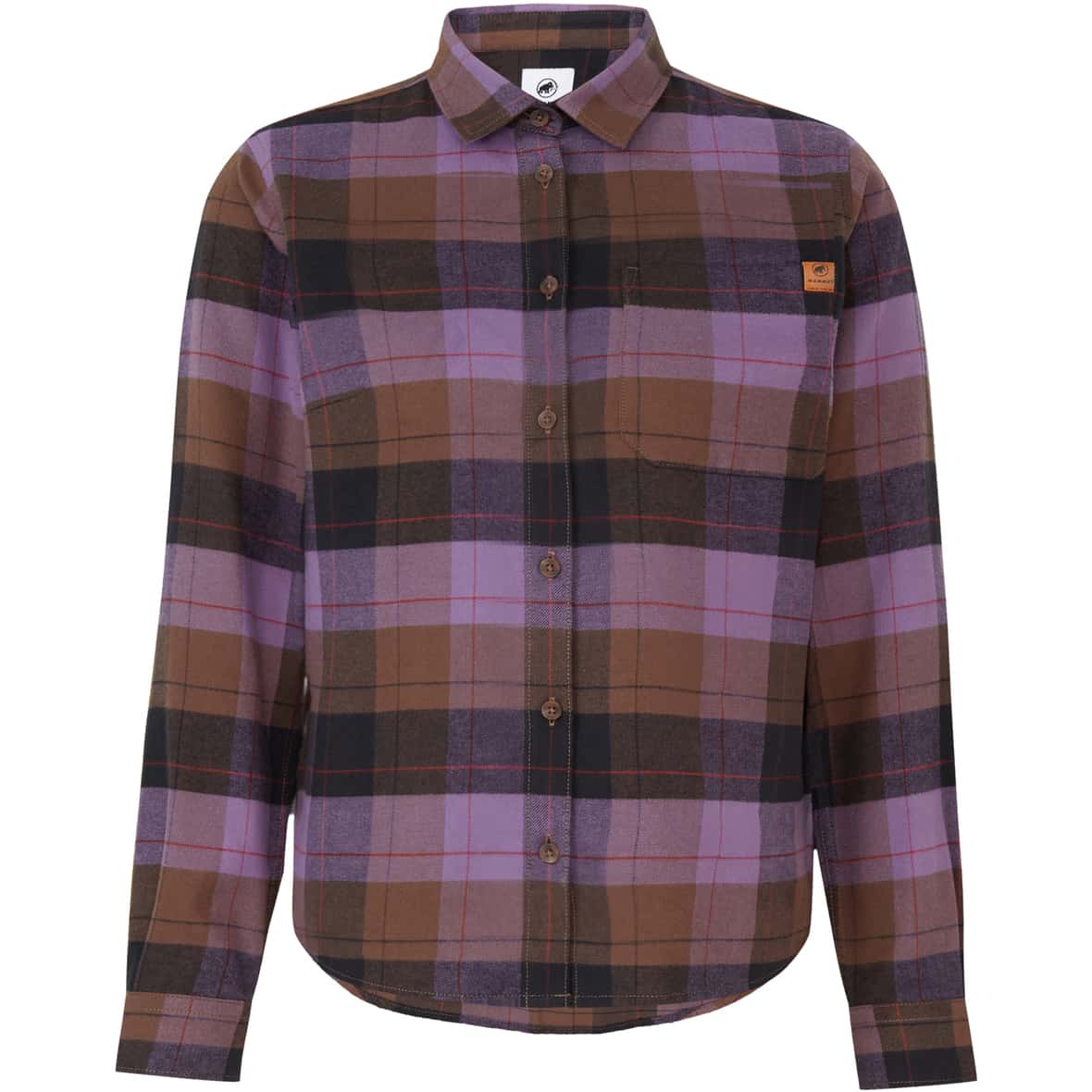 Trovat Flanell Damen Bluse Pflaume_7590 | S