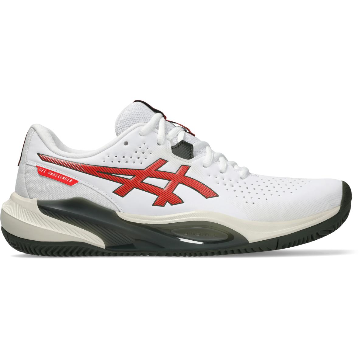 Gel Challenger 15 Clay Herren Tennisschuhe Weiß_104__WHITE/CHERRY TOMATO | 10