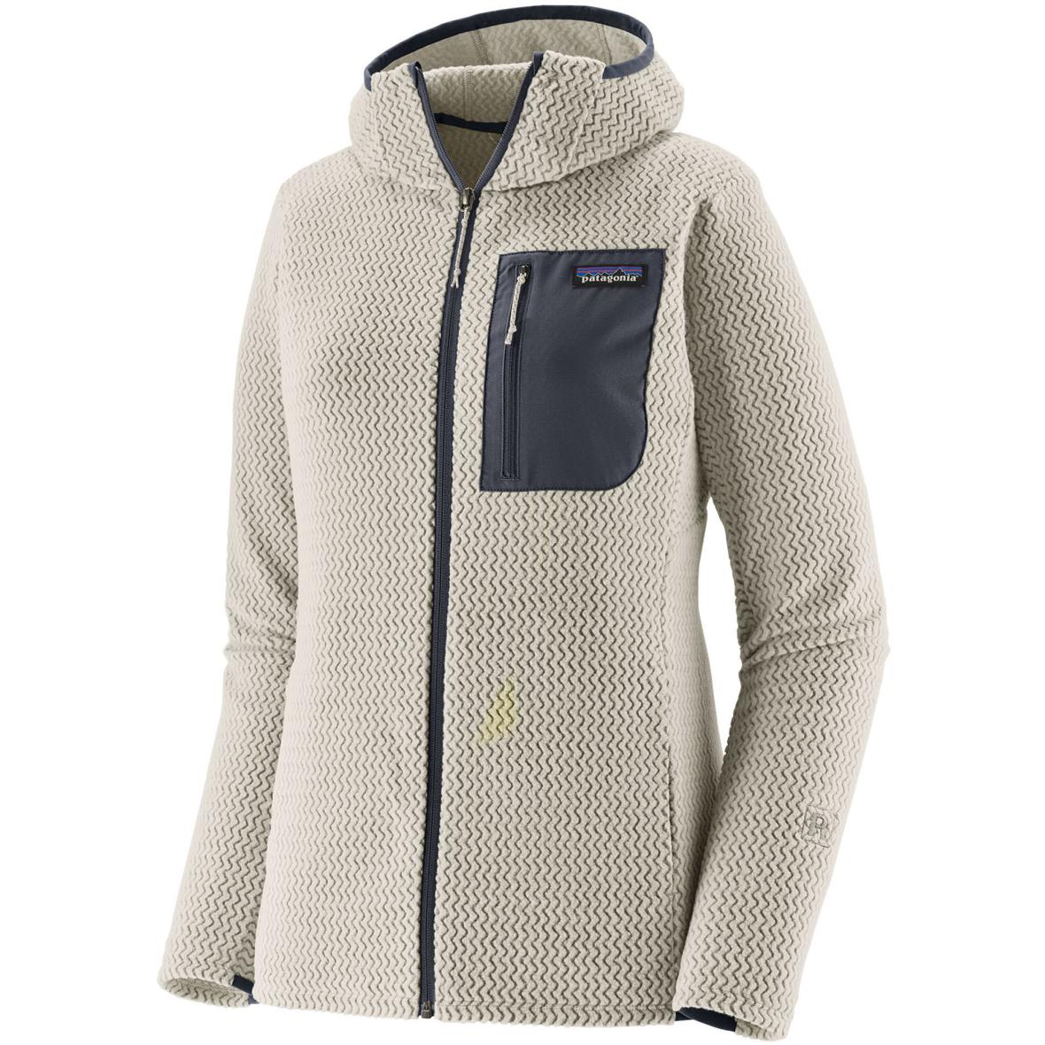 R1 Air Hoody Damen Fleecejacke Weiß_BCW__BIRCH WHITE | M