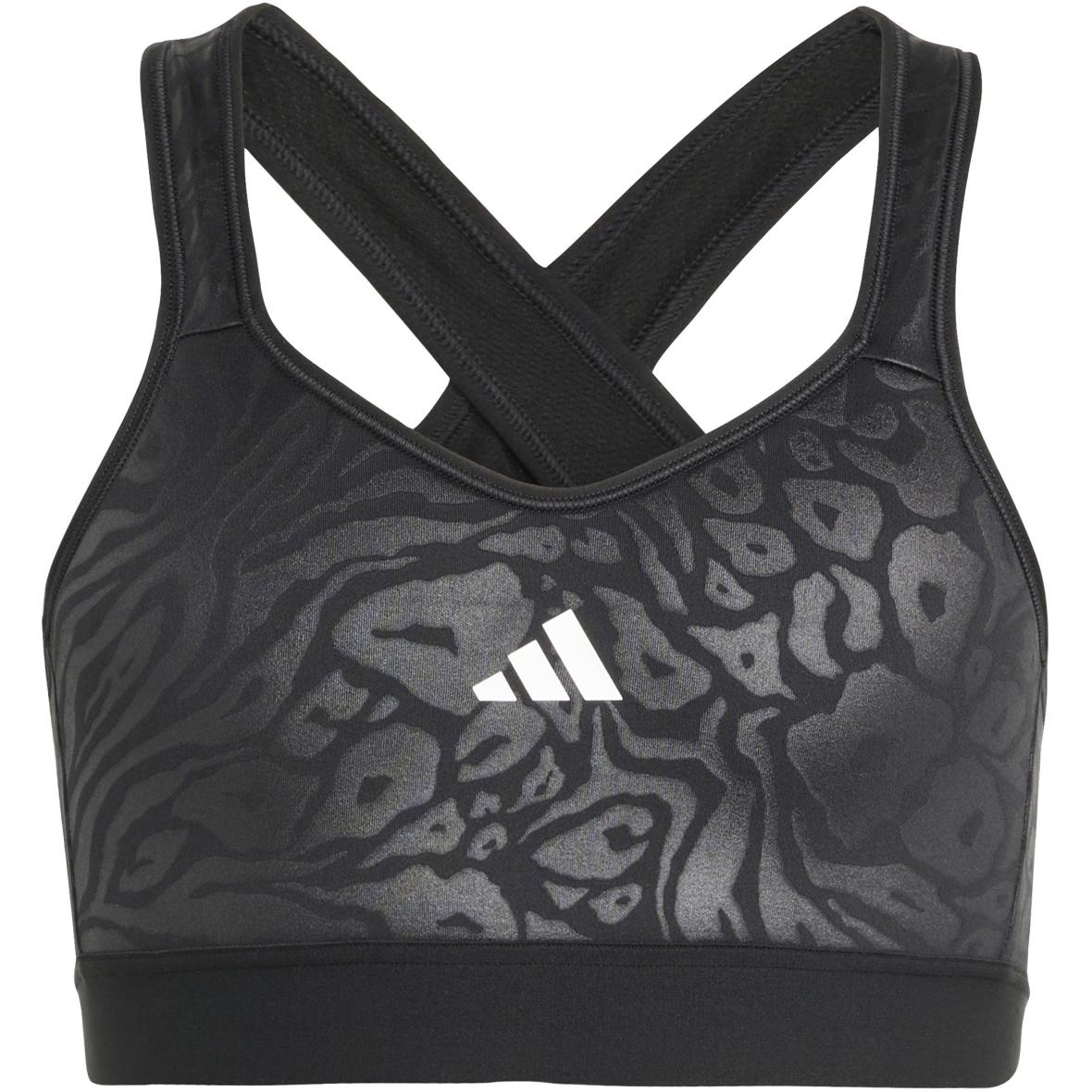 Animal Print Marshmallow Print  Kinder Sport-BH Schwarz_000__BLACK/WHITE | 164