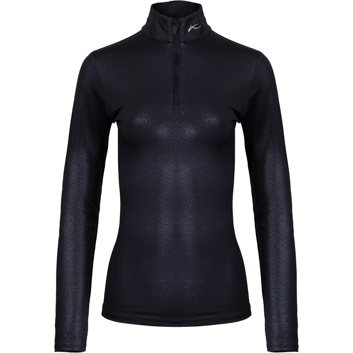 Motion Print Half-Zip Damen Rollkragenshirt